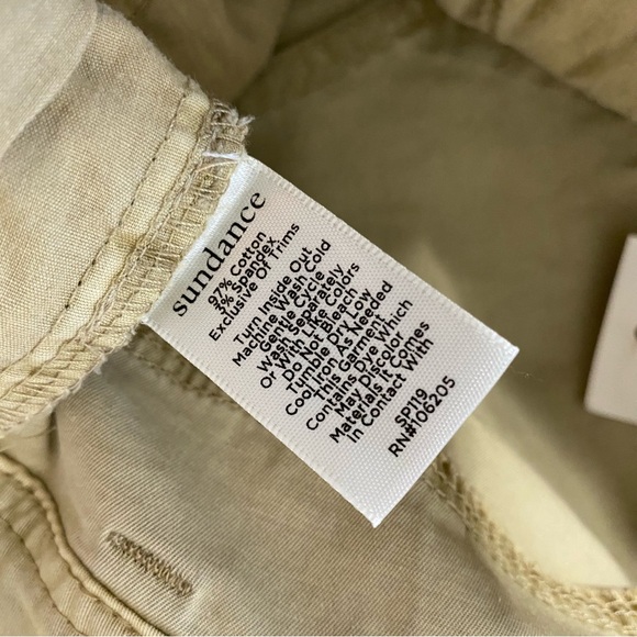 NWT SUNDANCE Floral Embroidered Cargo Boyfriend Pants - Picture 8 of 9